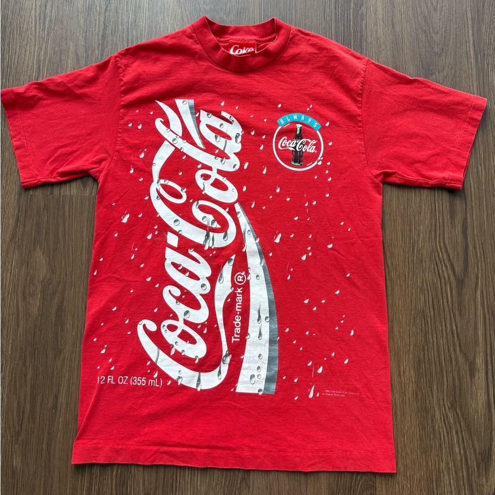 Vintage Coca Cola Coke T-Shirt Mens Large Red Single Stitch 1994 Made In USA